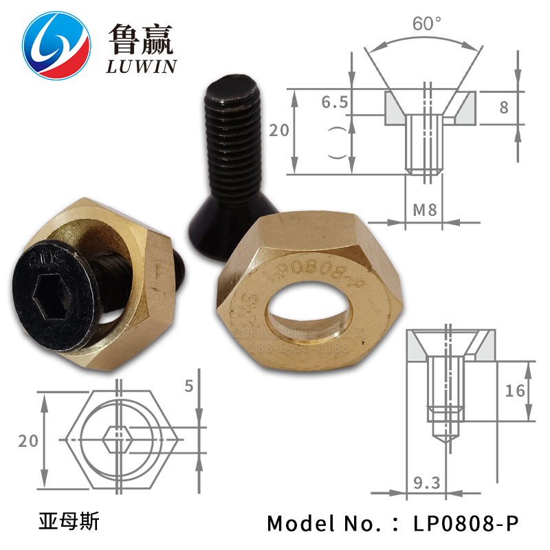 LP0808-P 力平导轨压块