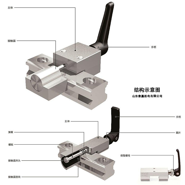 导轨钳制器结构图