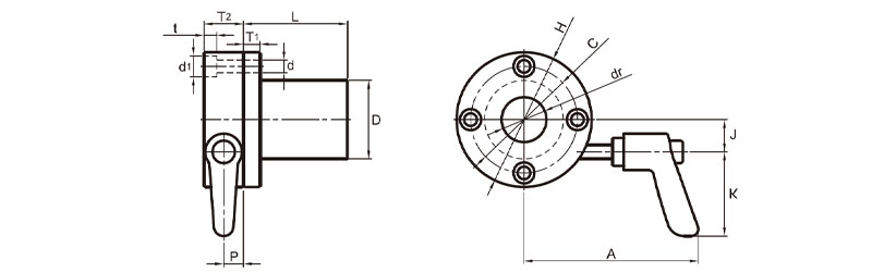 CSC-FR/FL 轴套加长系列 参数